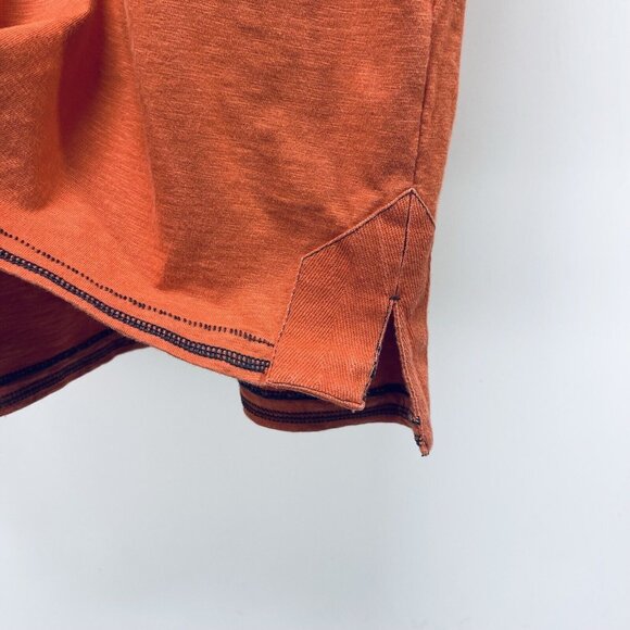 A 67 Shirt Size L Men’s Authentic Worlwide Sport Polo Orange Cotton - Picture 4 of 8